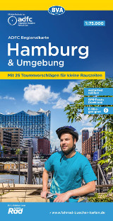 Hamburg und Umgebung ADFC Regionalkarte Fahrradkarte Coverbild 2024