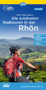 Fahrradkarte Rhön Schönste Touren ADFC Regionalkarte 2021