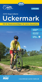 Fahrradkarte Uckermark ADFC Regionalkarte Coverbild 2024