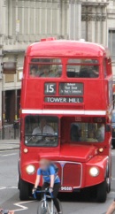 London Roter Bus in der City Bild fahrradtouren.de