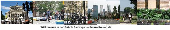 Radwege Deutschland Europa bei fahrradtouren.de Bilderzeile Vorlagenseite