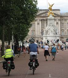 Radfahrer in London