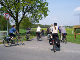 Radfahrer bei Spremberg an der Spree