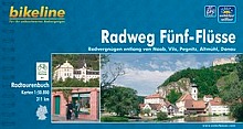 bikeline Radtourenbuch Fünf Flüsse Radweg Cover wetterfest