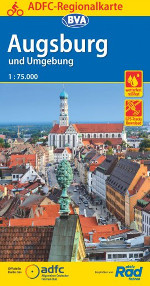 Fahrradkarte Augsburg ADFC Regionalkarte Coverbild 2021