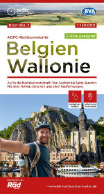 Fahrradkarte Wallonie Belgien ADFC Radtourenkarte Coverbild 2021