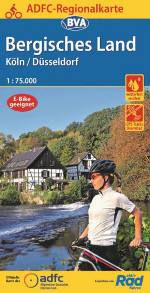 Fahrradkarte Bergisches Land Köln Düsseldorf ADFC Regionalkarte 2021 Coverbild