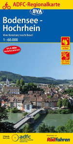 Fahrradkarte Bodensee HOchrhein ADFC Regionalkarte 2021
