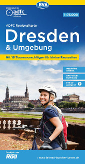 Fahrradkarte Dresden und Umgebung ADFC Regionalkarte Coverbild 2022