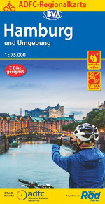Fahrradkarte Hamburg und Umgebung ADFC Regionalkarte 2021
