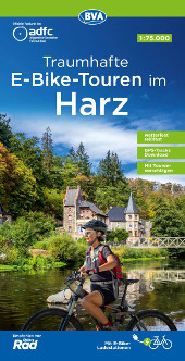 Fahrradkarte Harz E-Bike-Touren ADFC-Regionalkarte-Coverbild-2022