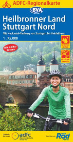 Heilbronner Land Fahrradkarte des ADFC Stuttgart Nord