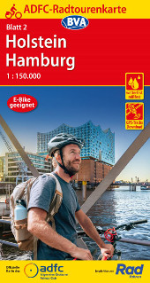 Fahrradkarte Holstein Hamburg ADFC Radtourenkarte Coverbild 2022