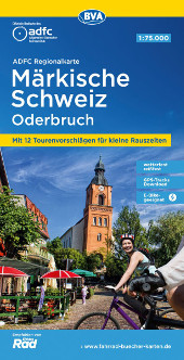 Fahrradkarte Märkische Schweiz Oderbruch ADFC Regionalkarte Coverbild 2022