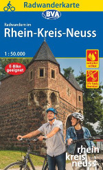 Neuss Rhein Kreis Radwanderkarte BVA 201