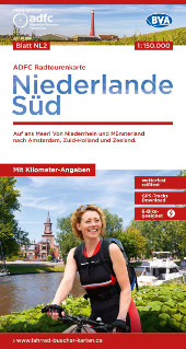 Fahrradkarte Niederlande Süd ADFC Radtourenkarte Coverbild 2023