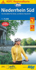Fahrradkarte Niederrhein Süd ADFC Regionalkarte Coverbild 2021