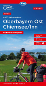 Fahrradkarte Oberbayern Ost CHiemsee ADFC Radtourenkarte Coverbild 2022