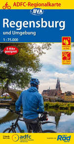 Fahrradkarte Regensburg ADFC Regionalkarte Coverbild 2021