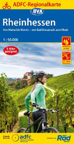 Fahrradkarte Rheinhessen ADFC Regionalkarte 2021