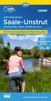 Fahrradkarte Saale Unstrut ADFC Regionalkarte Coverbild 2022