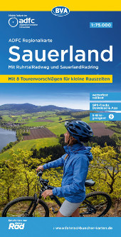 Fahrradkarte Sauerland ADFC Regionalkarte 2023