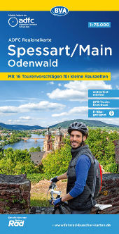Fahrradkarte Spessart Main Odenwald ADFC Regionalkarte Coverbild