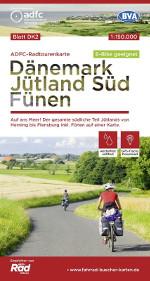 Fahrradkarte Dänemark Jütland Süf Fünen ADFC Radtourenkarte Coverbild 2020