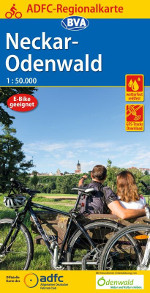 Fahrradkarte Neckar Odenwald ADFC Regionalkarte Coverbild 2020