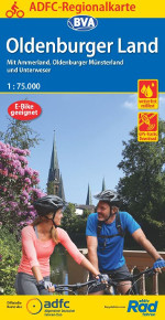 Fahrradkarte Oldenburger Land ADFC Regionalkarte