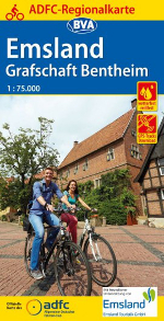 Fahrradkarte Emsland Grafschaft Bentheim ADFC Regionalkarte 2019