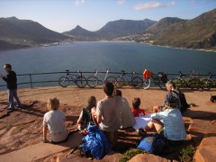 Radfahrer unterwegs im südlichen Afrika mit African Bikers